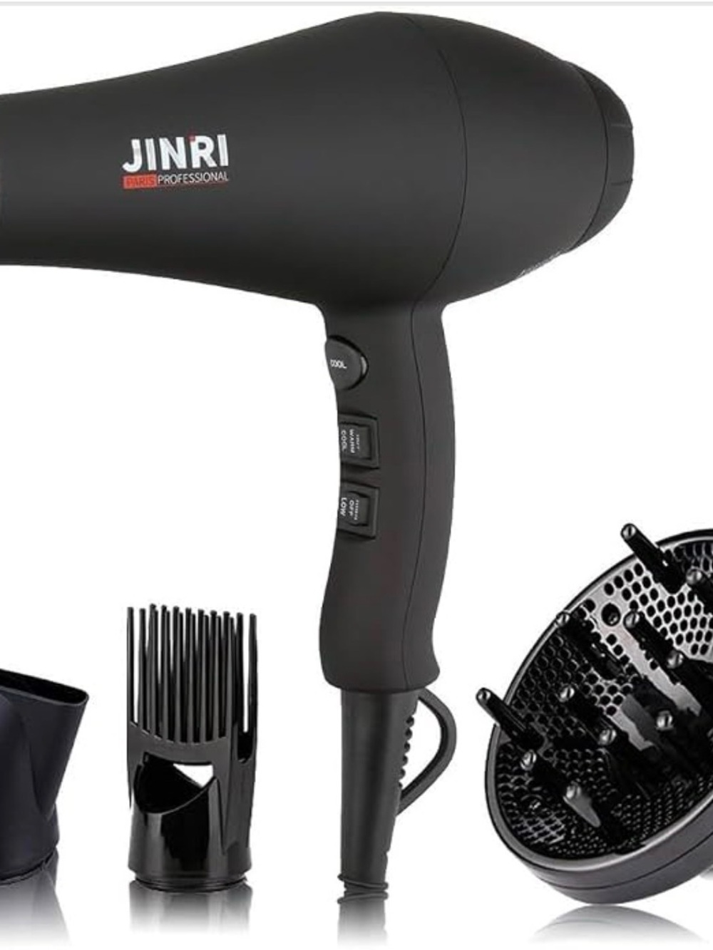 JINRI Professional Hair Dryer, 3 Heat & 2 Speed